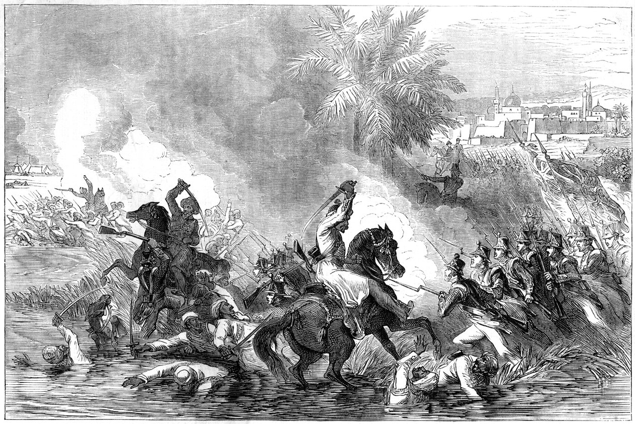Utslaget av garnisonen i Jalalabad, Afghanistan, 1842 av Unbekannt