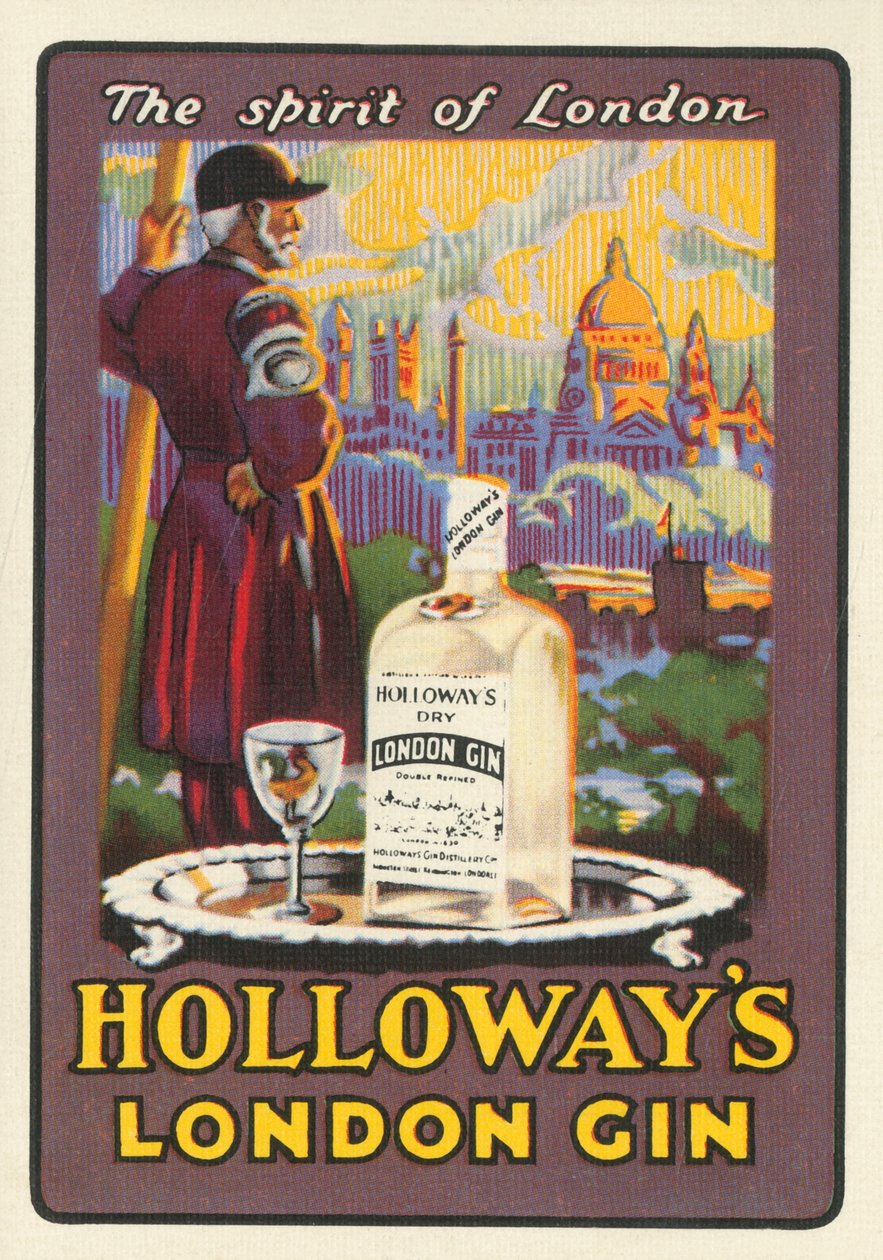 The spirit of London - Holloways London Gin, c1930-talet. av Unbekannt