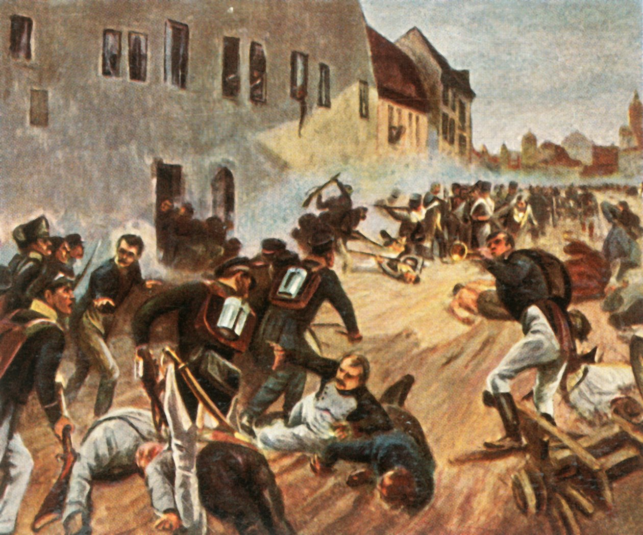 Stormningen av Grimmaporten, 19 oktober 1813, 1936. av Unbekannt