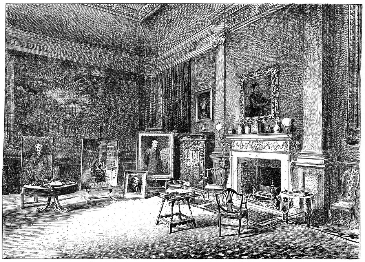 Studion av John Everett Millais, c1880-1882 av Unbekannt