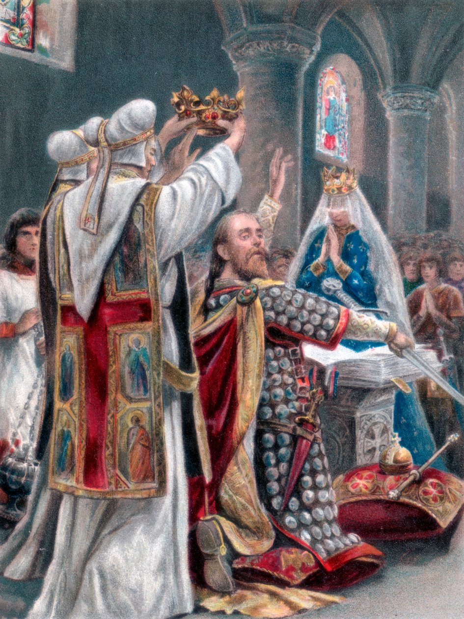 Avläggandet av eden av Edward the Confessor, Winchester, 1042, 1902 av Unbekannt