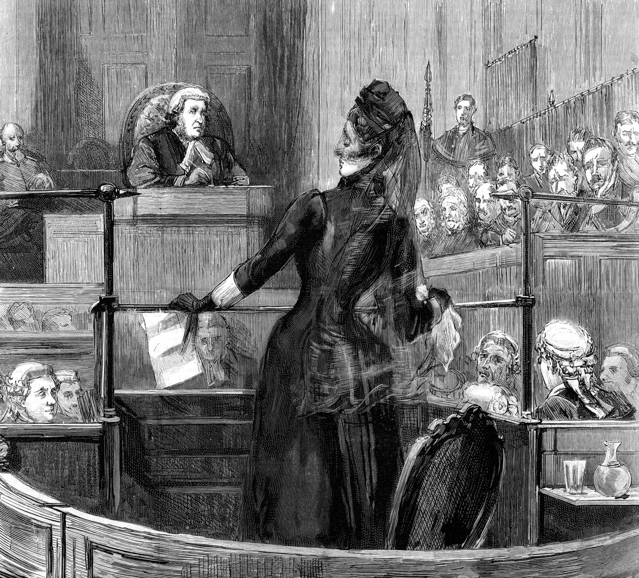 Rättegången mot Mrs Maybrick i Liverpool, 1889 av Unbekannt