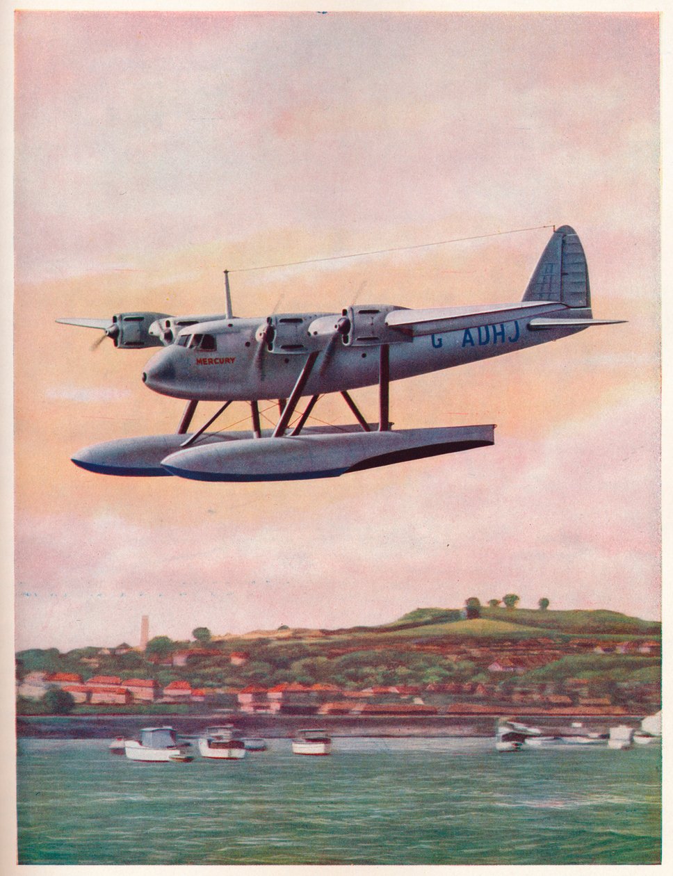 Den övre komponenten av Short-Mayo Composite Aircraft Mercury, c1929 c1937 av Unbekannt