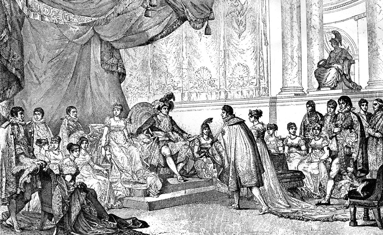 Jerome Bonapartes bröllop, 22 augusti 1807 1882-1884 av Unbekannt