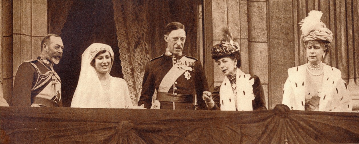 Prinsessan Marys och Viscount Lascelles bröllop den 28 februari 1922 1935. av Unbekannt