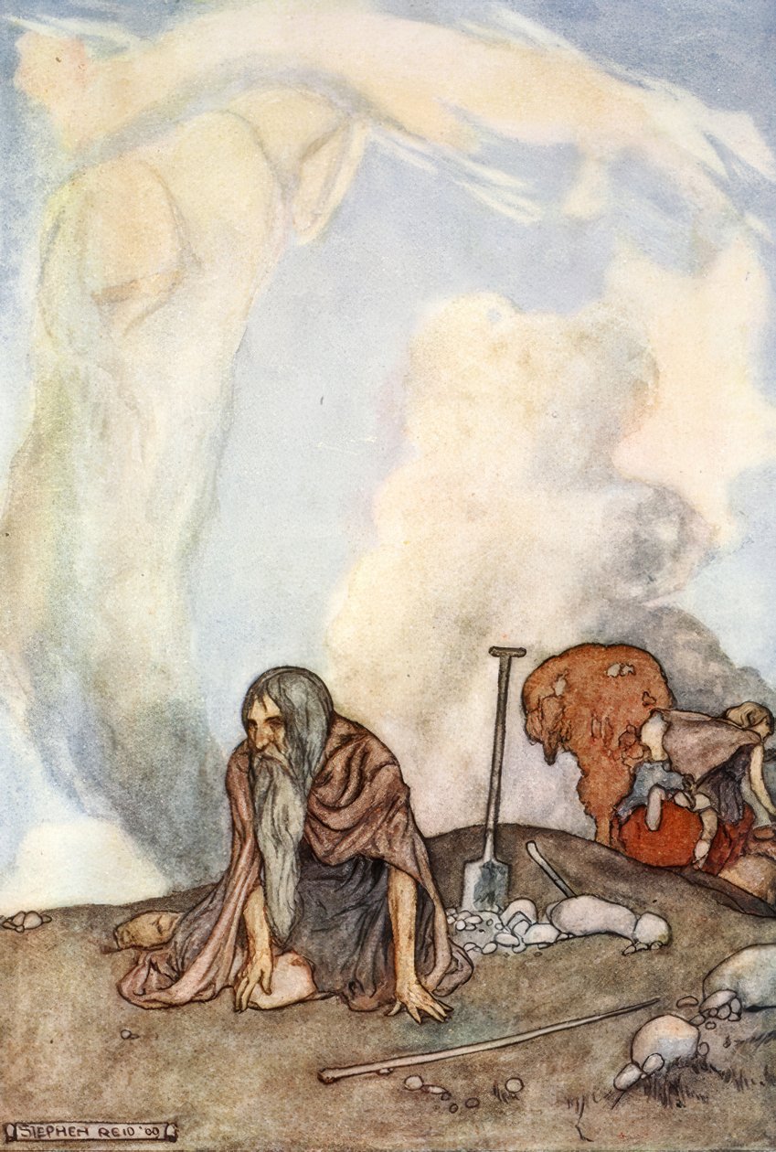 Den vita hästen hade försvunnit ur deras ögon som en dimkrans, c1910 av Unbekannt