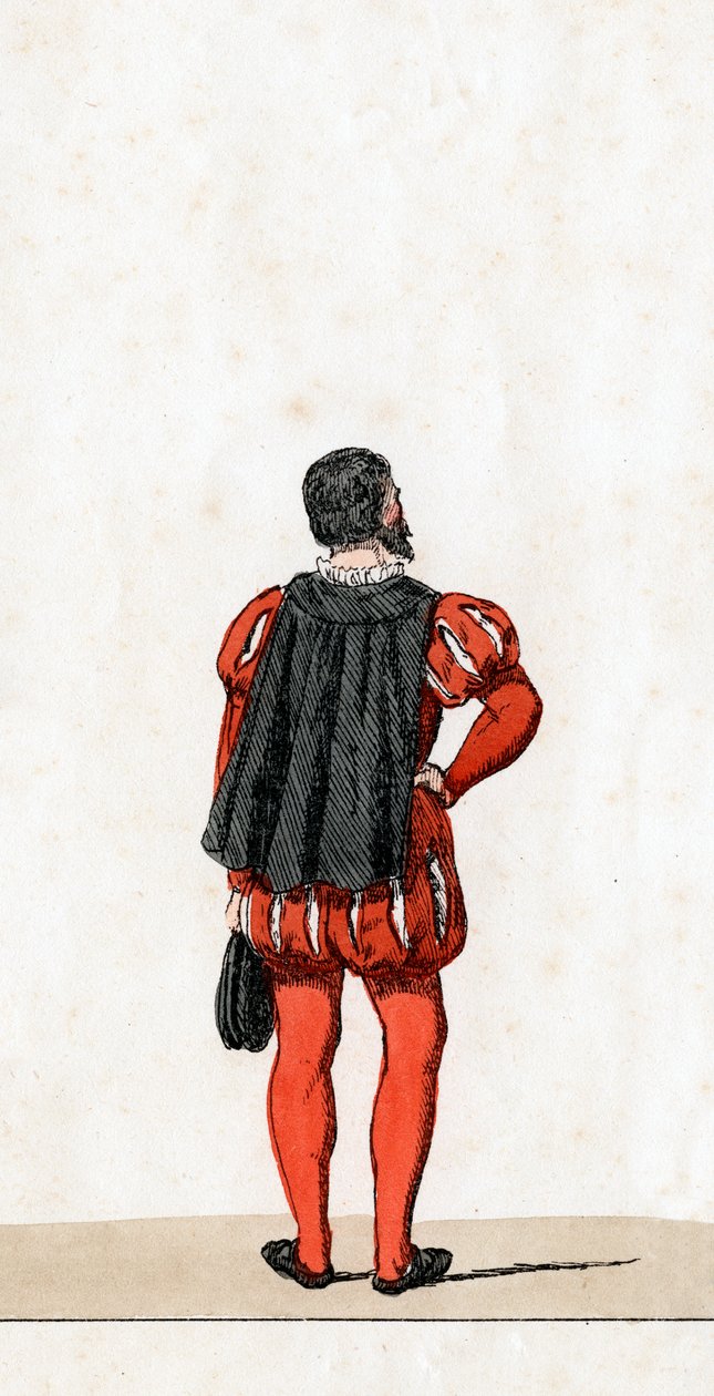 Teaterkostymdesign för Shakespeares pjäs Henry VIII, 1800-talet av Unbekannt