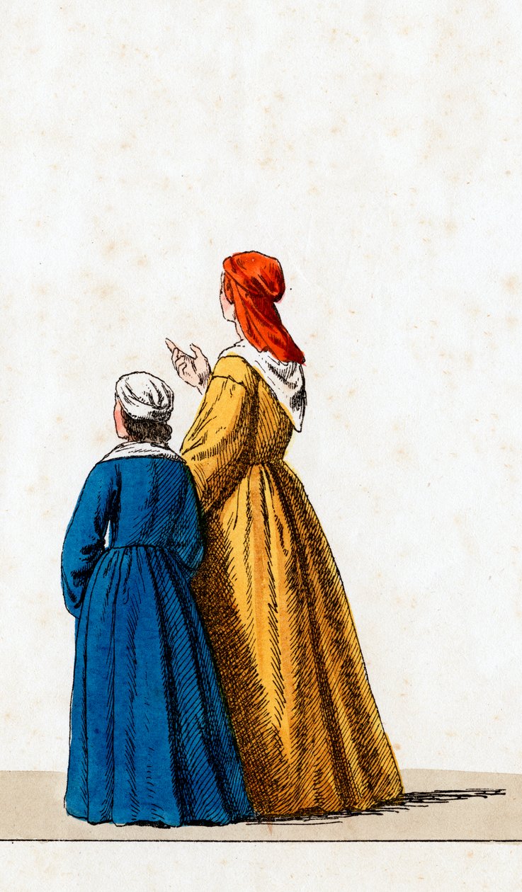 Teaterkostymdesign för Shakespeares pjäs Henry VIII, 1800-talet av Unbekannt