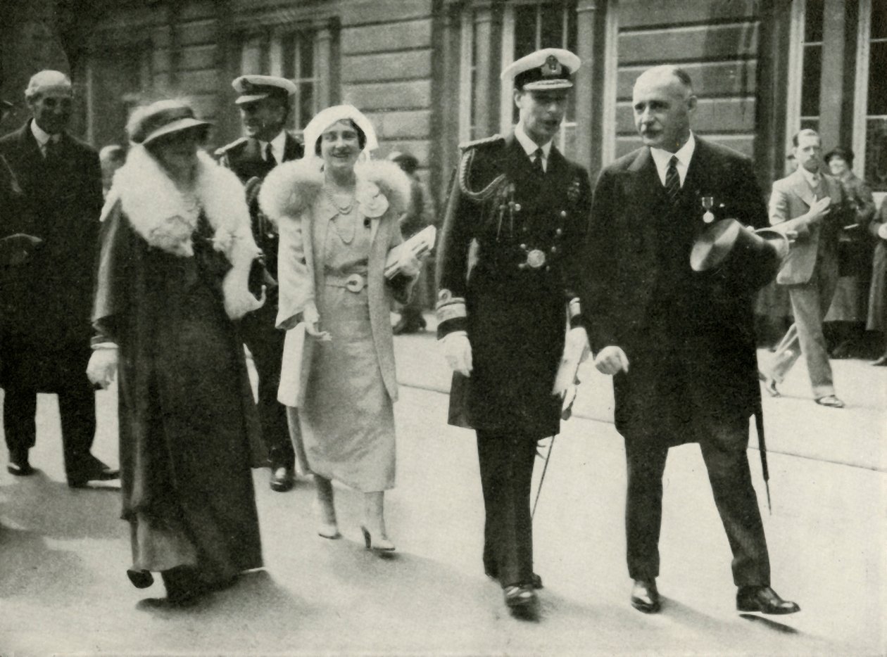 Deras majestäter i Edinburgh under jubileumsfirandet av kung George V 1935, 1937. av Unbekannt