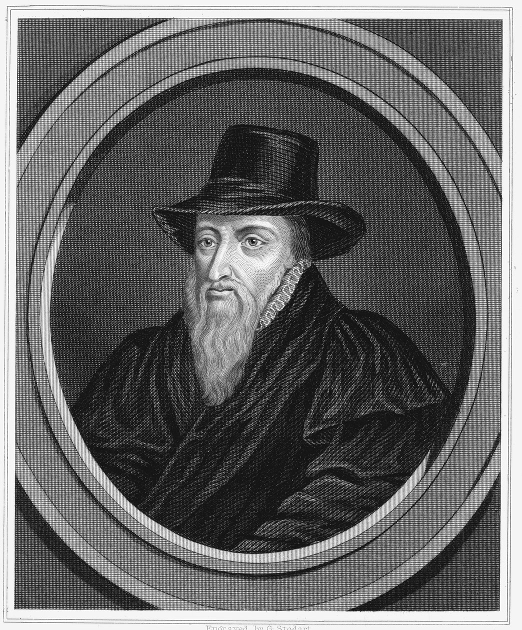 Theodore Beza, fransk religiös reformator, c1600 c1851 av Unbekannt