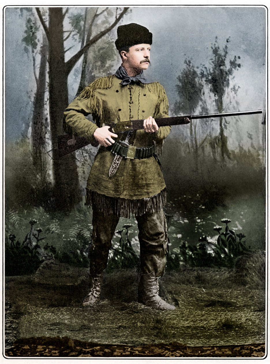 Theodore Roosevelt, amerikansk soldat och politiker, c1898 av Unbekannt