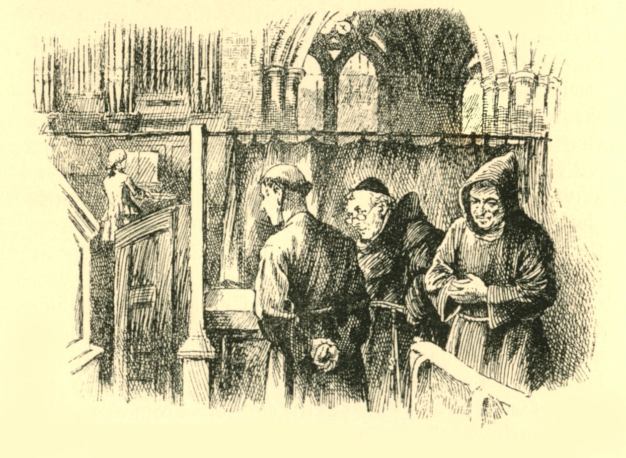 De blev stående, rotade till platsen, 1907. av Unbekannt