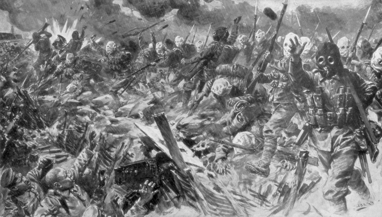 Tredje slaget vid Artois, Frankrike, första världskriget, 25 september 1915, 1929 av Unbekannt