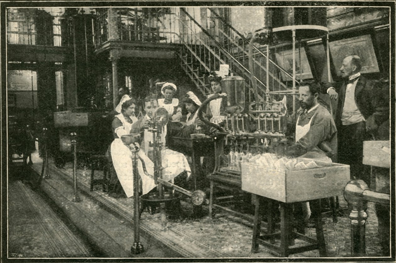 Detta är inredningen av ett av tsarernas destillerier., 1901. av Unbekannt