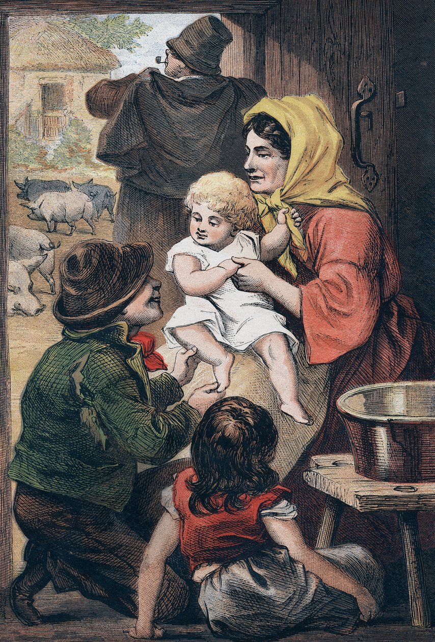 Denna lilla gris..., rim för spädbarnsnöjen, c1860 av Unbekannt