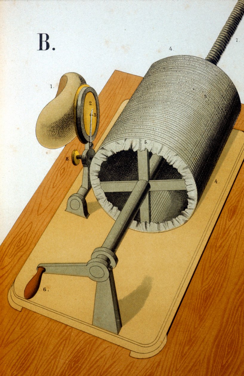 Thomas Alva Edisons första fonograf, 1878 av Unbekannt