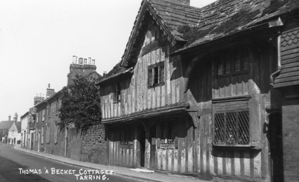 Thomas Becket stugor, Tarring, Worthing, West Sussex, c1900-c1920s av Unbekannt
