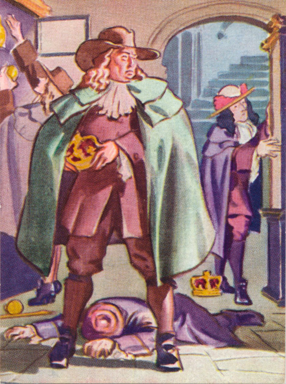 Thomas Blood försökte stjäla kronjuvelerna från Towern i London 1671 1937 av Unbekannt