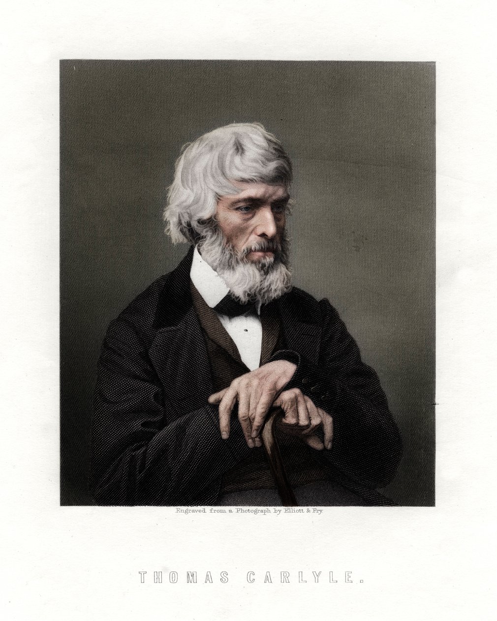 Thomas Carlyle, skotsk essäist, satiriker och historiker, mitten av slutet av 1800-talet av Unbekannt