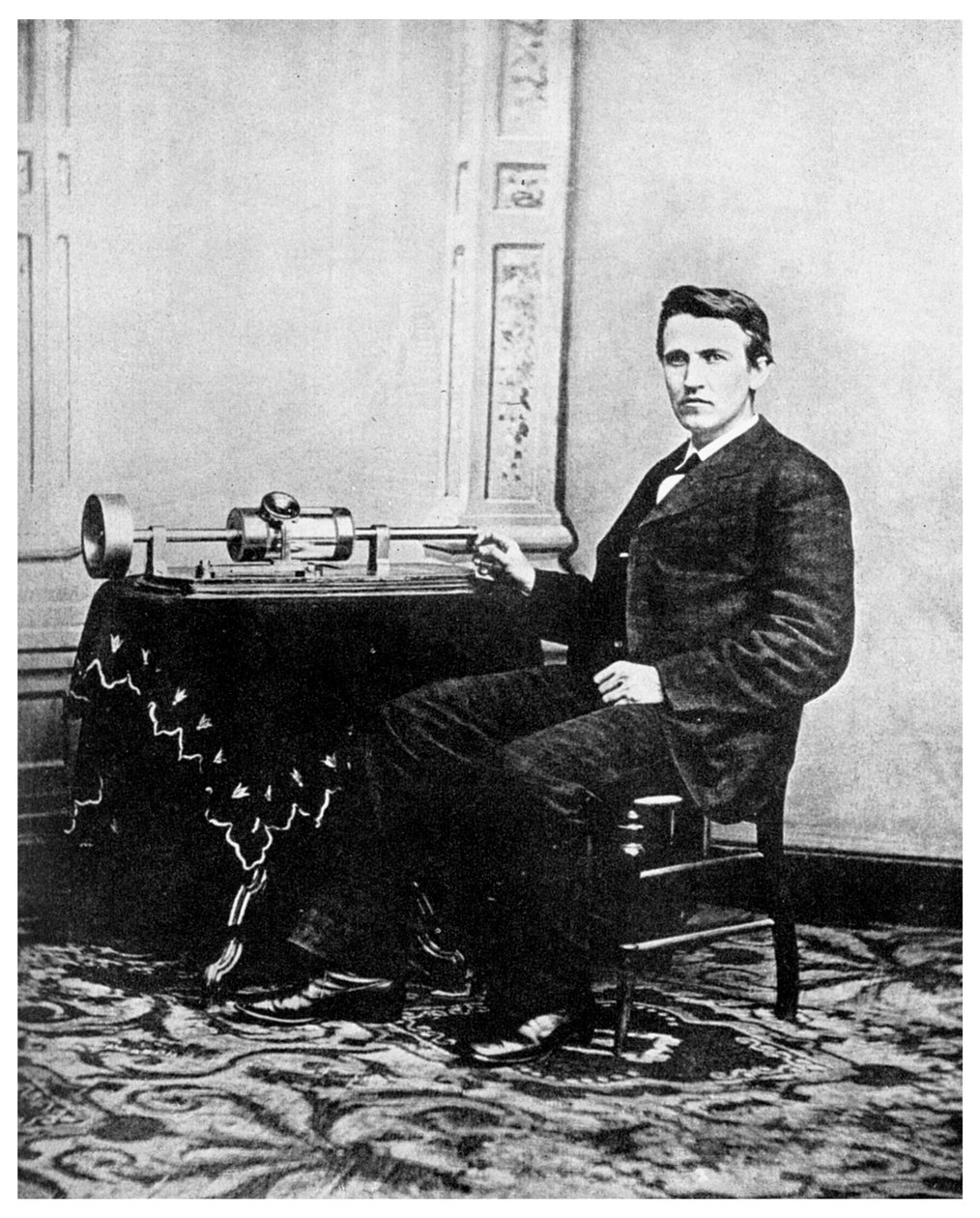 Thomas Edison, amerikansk uppfinnare, c1878 1956 av Unbekannt