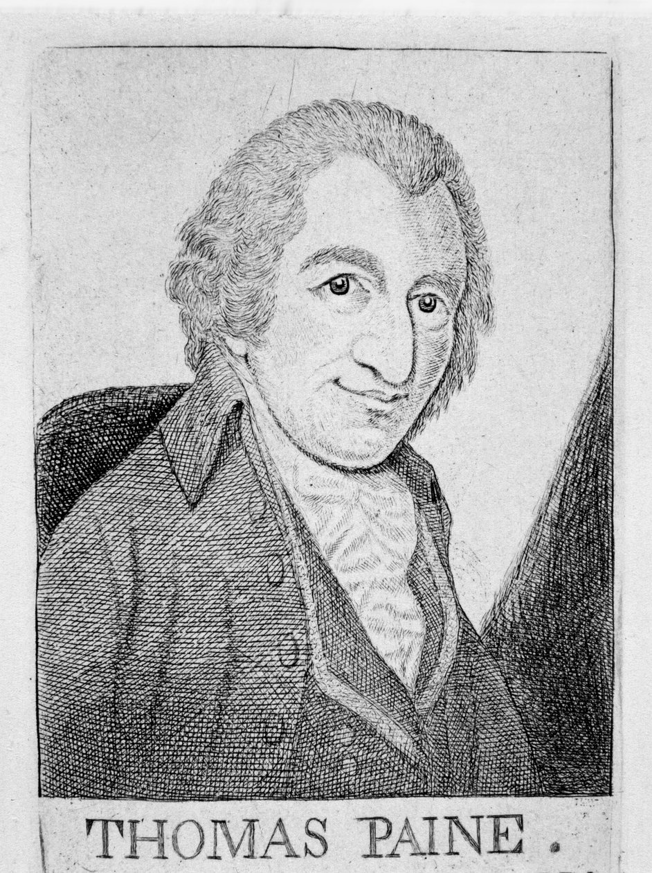 Thomas Paine, engelskfödd amerikansk revolutionär, författare och filosof, c1790 av Unbekannt