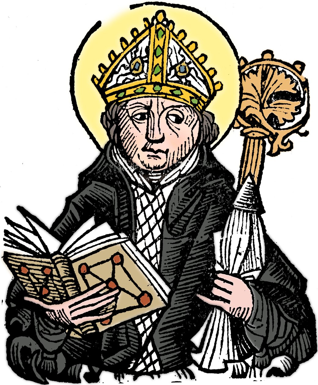 Thomas a Becket 1118-1170, engelsk kyrkoman, helgon och martyr, 1493 av Unbekannt