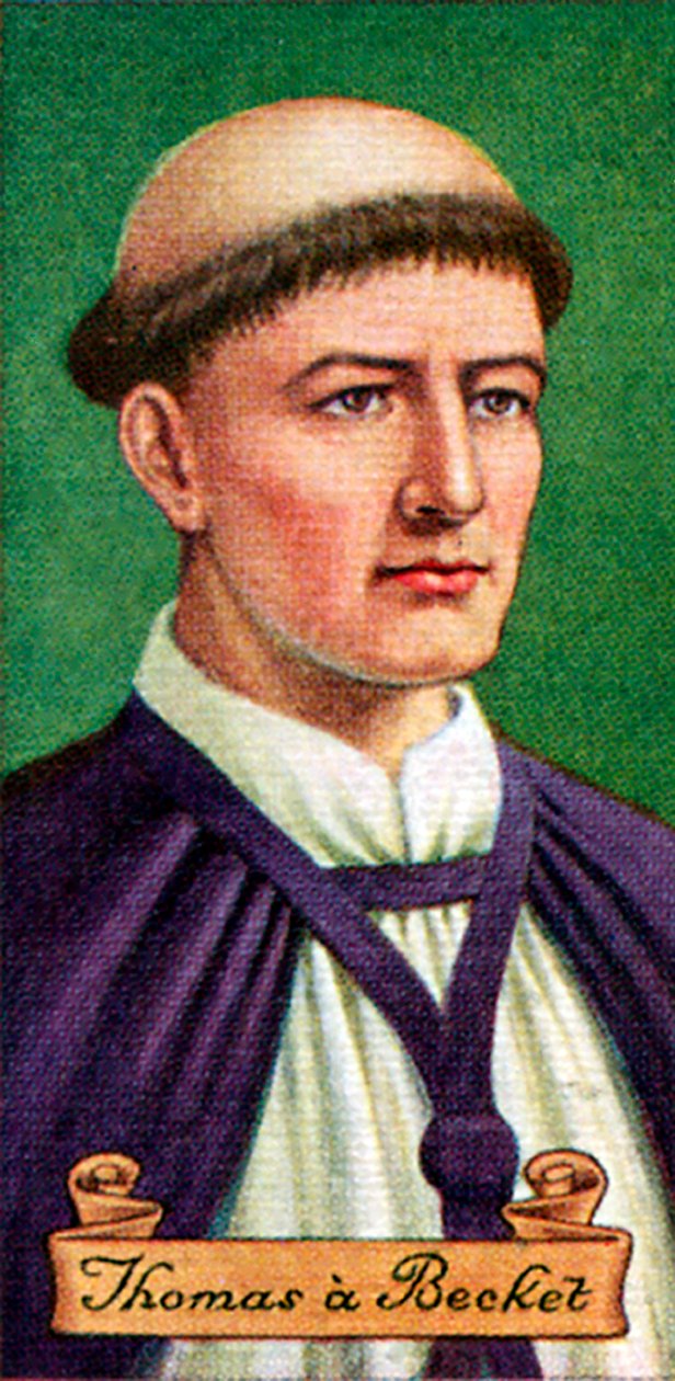 Thomas a Becket, hämtat från en serie cigarettkort, 1935 av Unbekannt