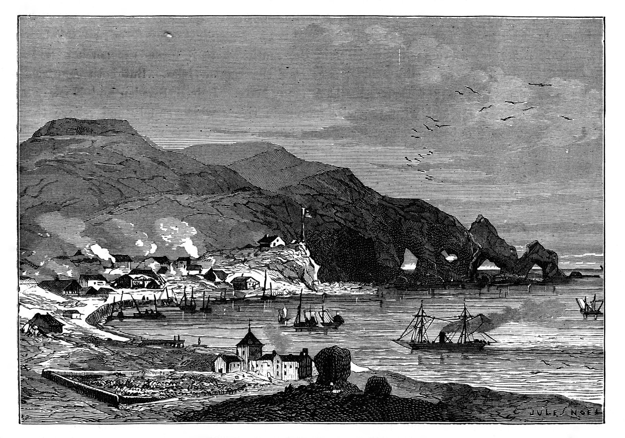 Thorshavn, Färöarnas huvudstad, c1890 av Unbekannt