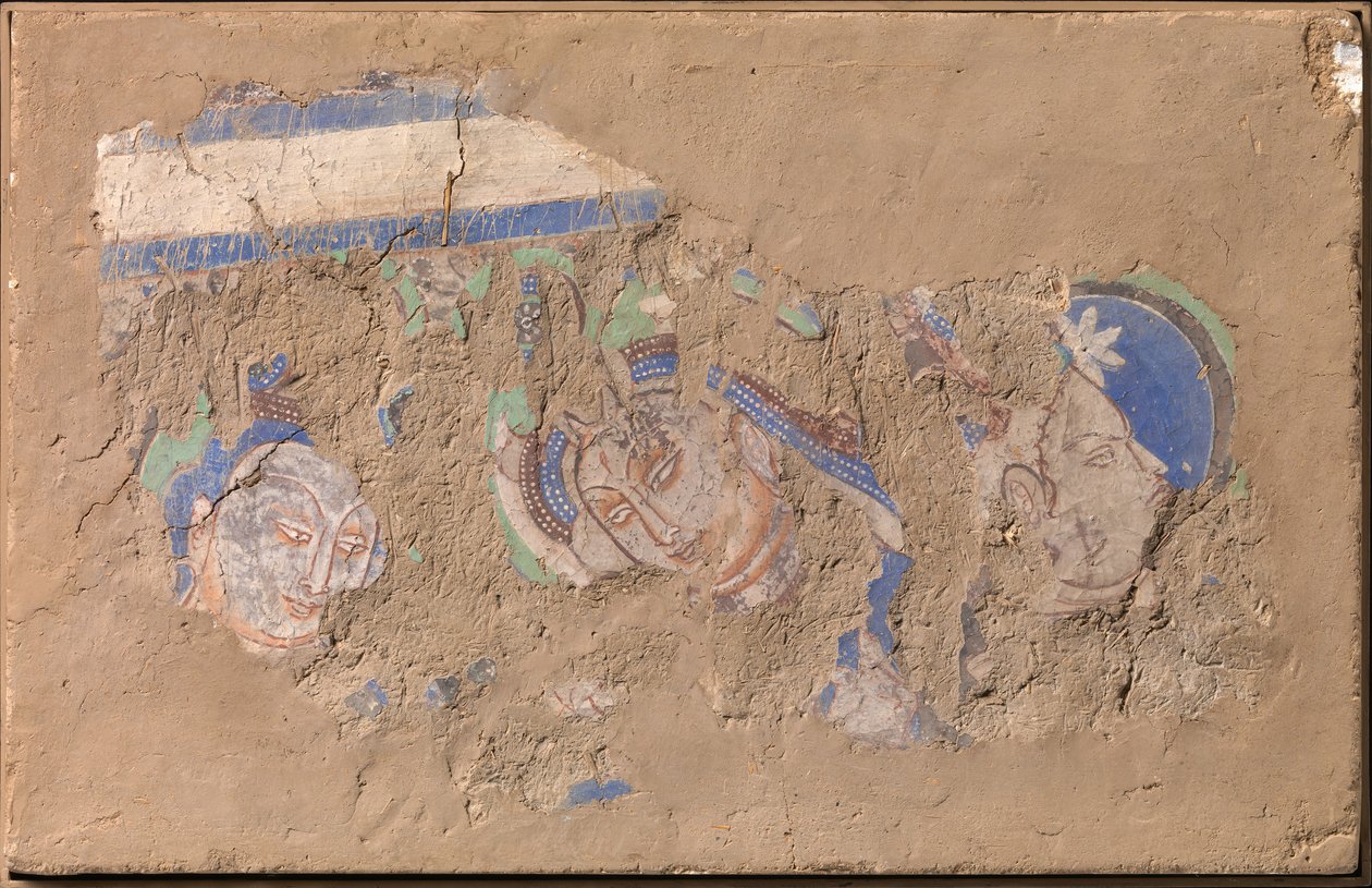 Tre Bodhisattvor, ca. 6-7-talet. av Unbekannt