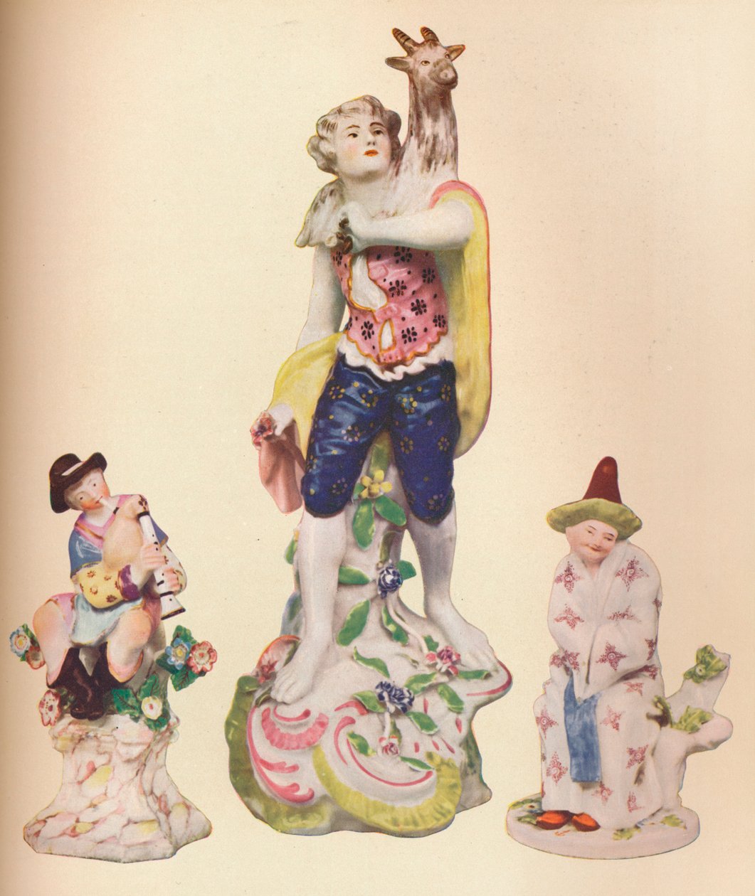 Tre kinesiska figurer från Wallace Elliot Collection, c1775 av Unbekannt