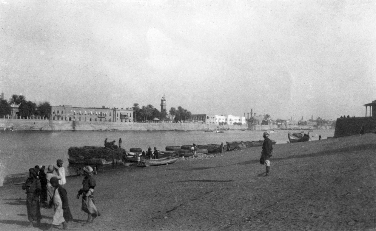 Tigrisfloden, Bagdad, Irak, 1917-1919 av Unbekannt