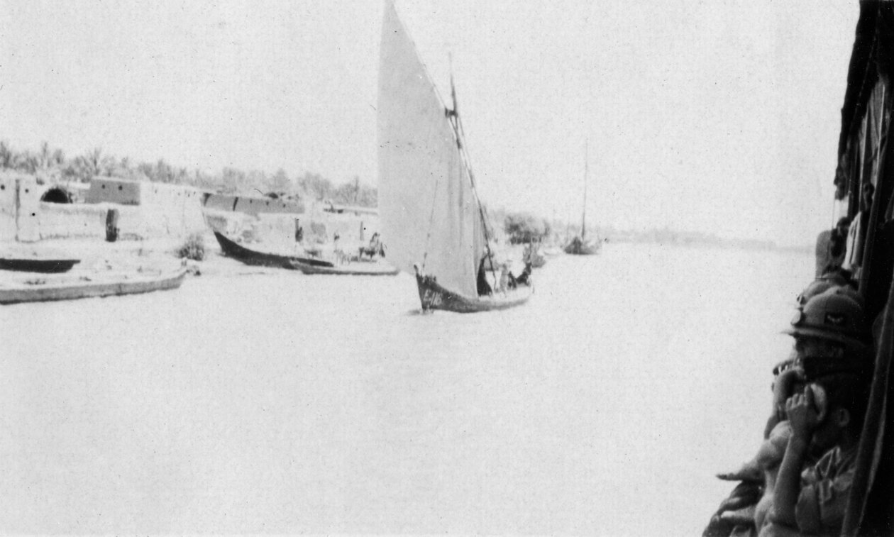 Tigrisfloden, Bagdad, Irak, 1917-1919 av Unbekannt