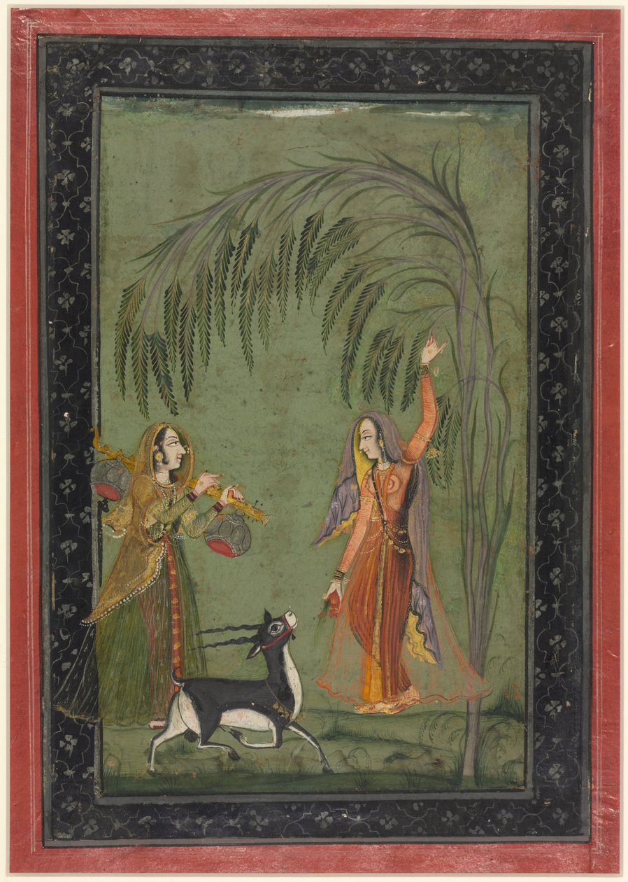 Todi Ragini, från en Ragamala-serie, ca. 1750-1775. av Unbekannt