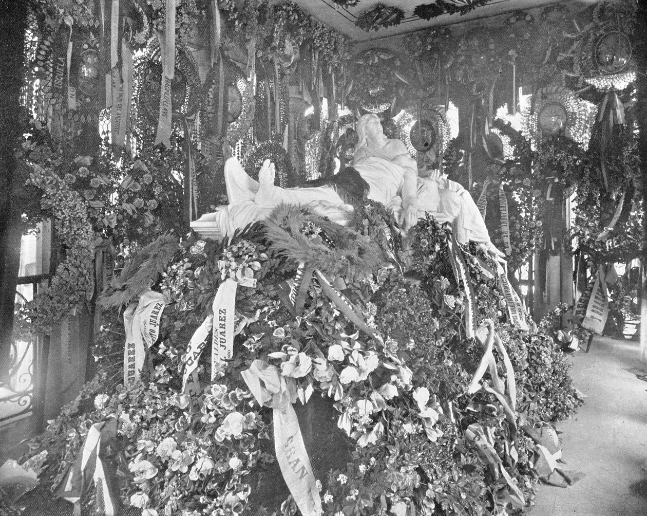 Juarez grav, San Fernando Cemetery, Mexico City, Mexiko, c1900. av Unbekannt