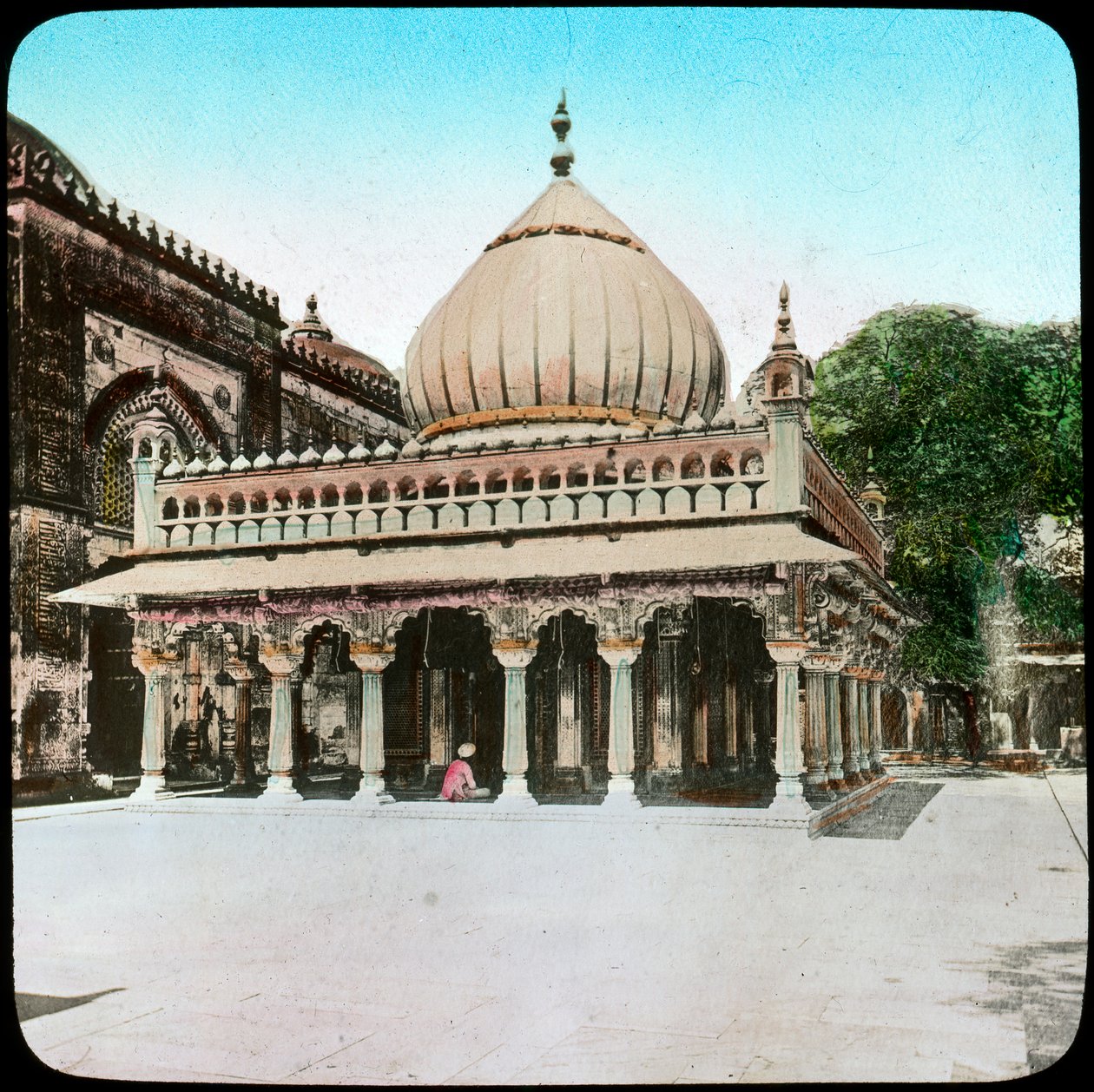 Nizamuddin Auliyas grav, Delhi, Indien, sent 1800- eller tidigt 1900-tal av Unbekannt