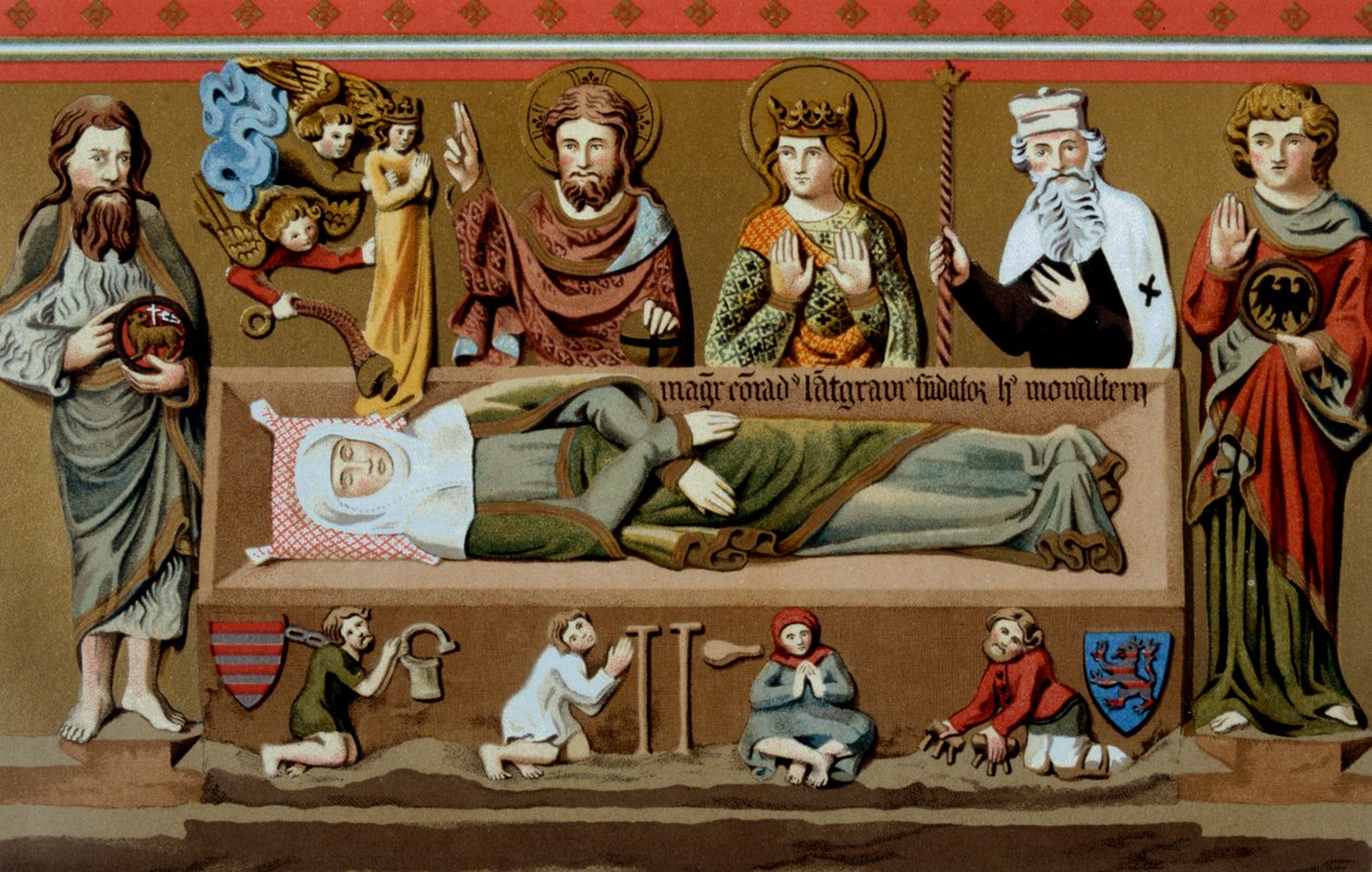 St Elizabeth av Ungerns grav, 1878 av Unbekannt