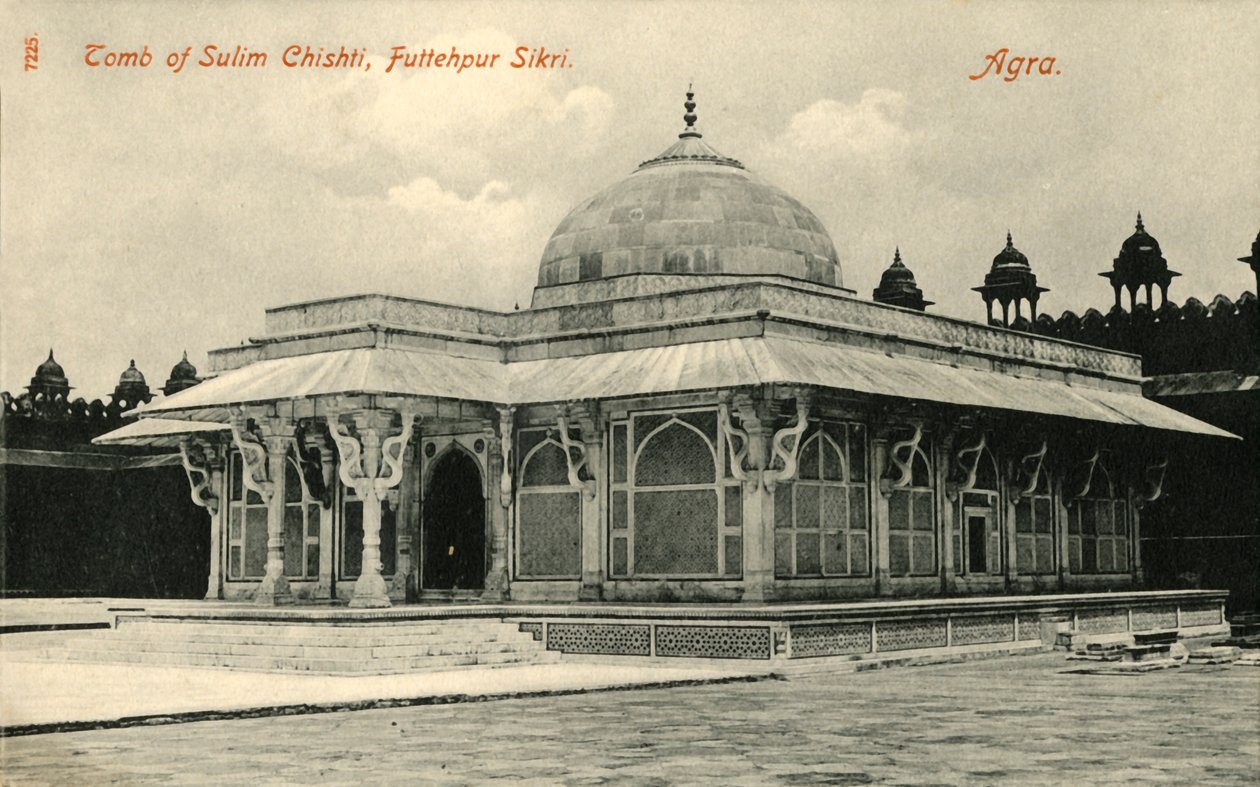 Sulim Chishtis grav, Kuttehpur Sikri. Agra. av Unbekannt