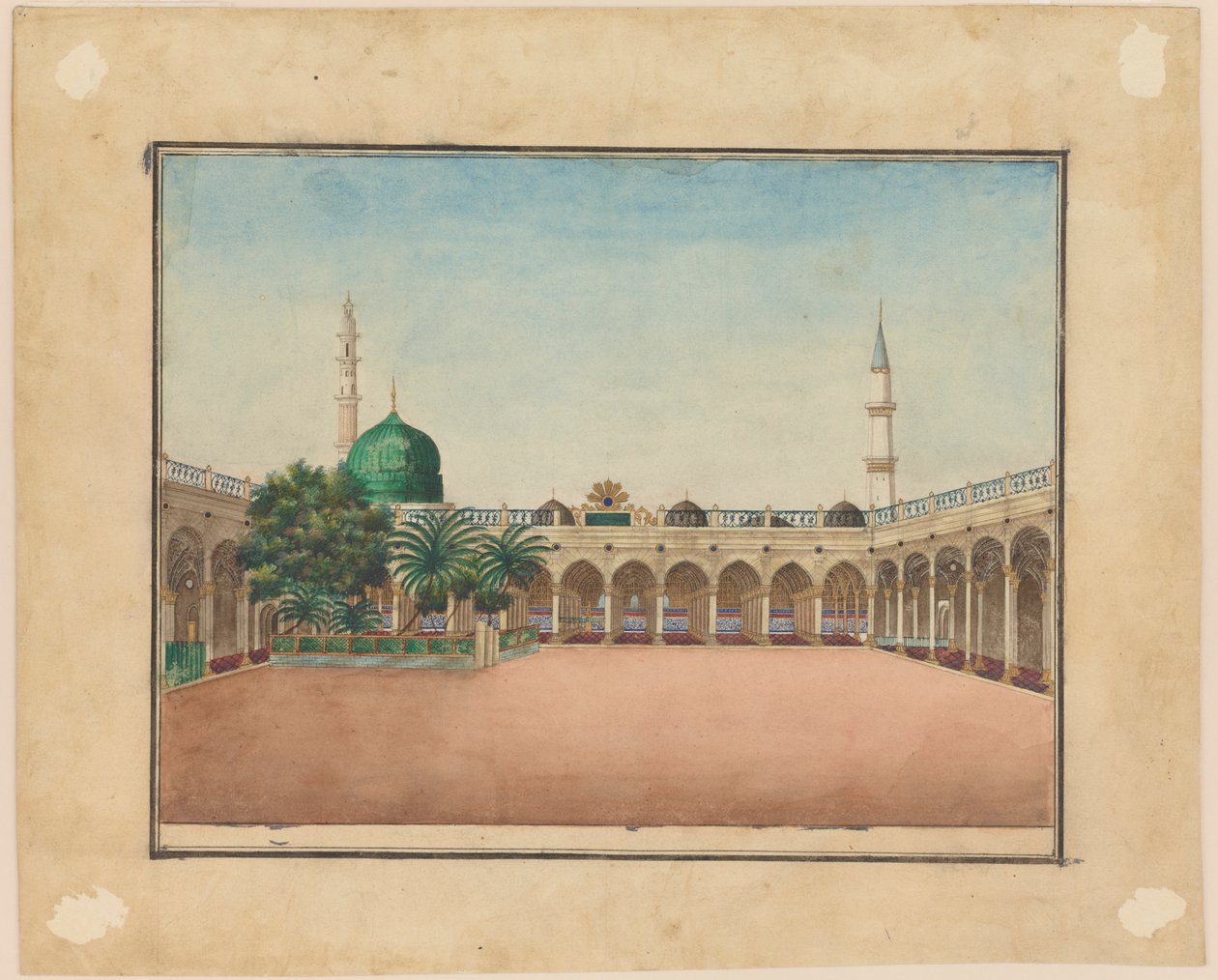 Profetens grav i Medina, 1800-talet. av Unbekannt
