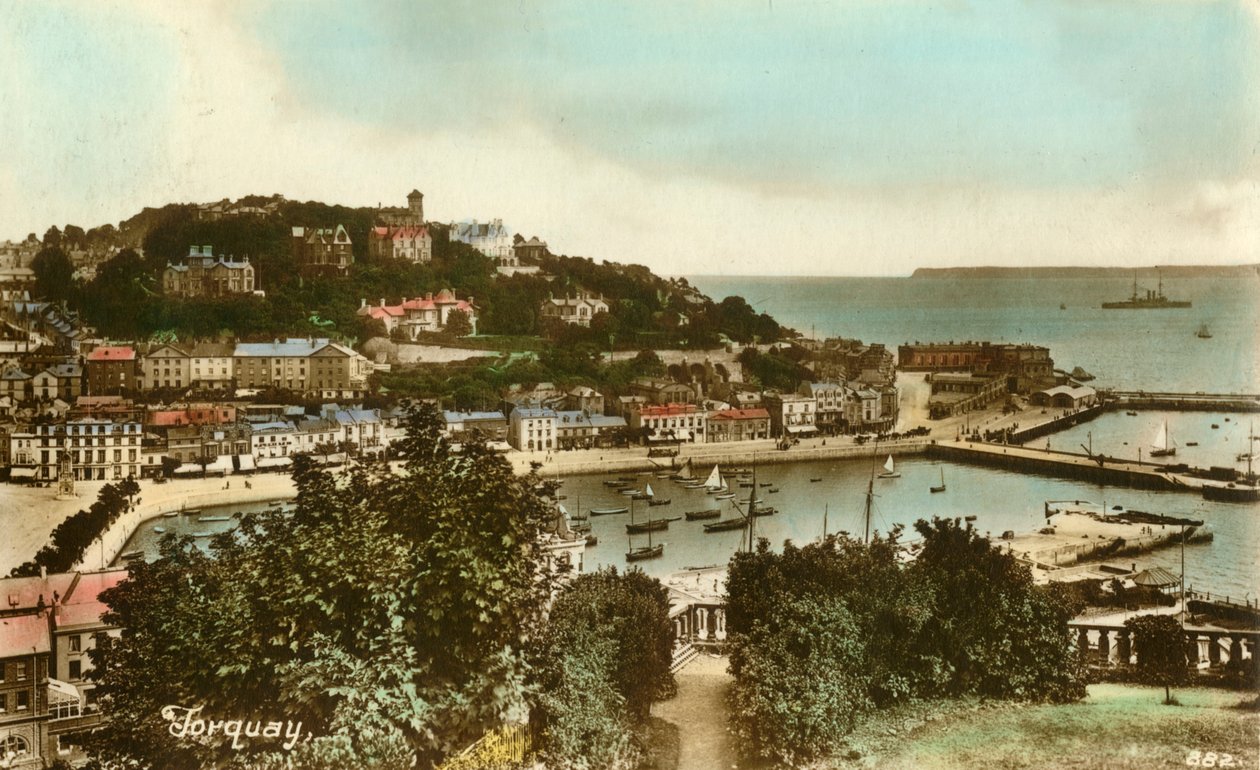 Torquay, ca 1920-talet. av Unbekannt
