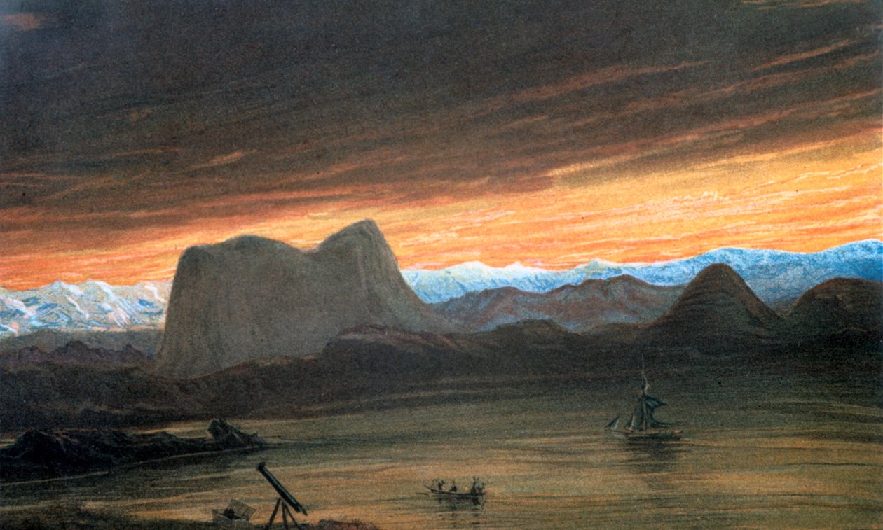 Total solförmörkelse, 1851 1857 av Unbekannt
