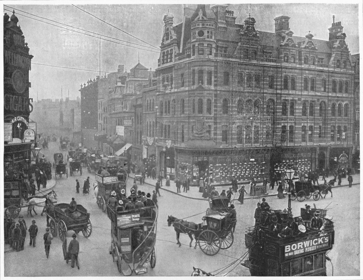 Tottenham Court Road corner, London, c1903 1903 av Unbekannt