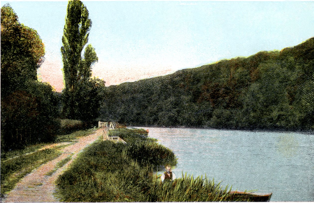 Bogserbana längs Themsen, Maidenhead, Berkshire, 1900-talet av Unbekannt