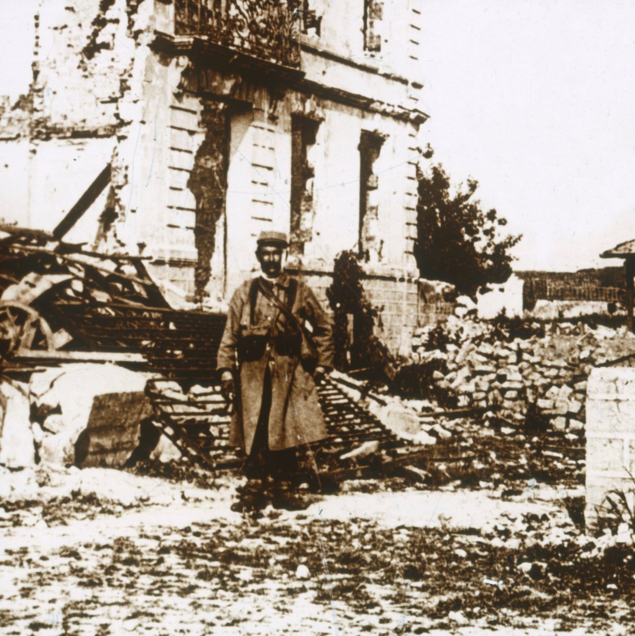 Rådhuset i Ablain-Saint-Nazaire, norra Frankrike, c1914-c1918 av Unbekannt