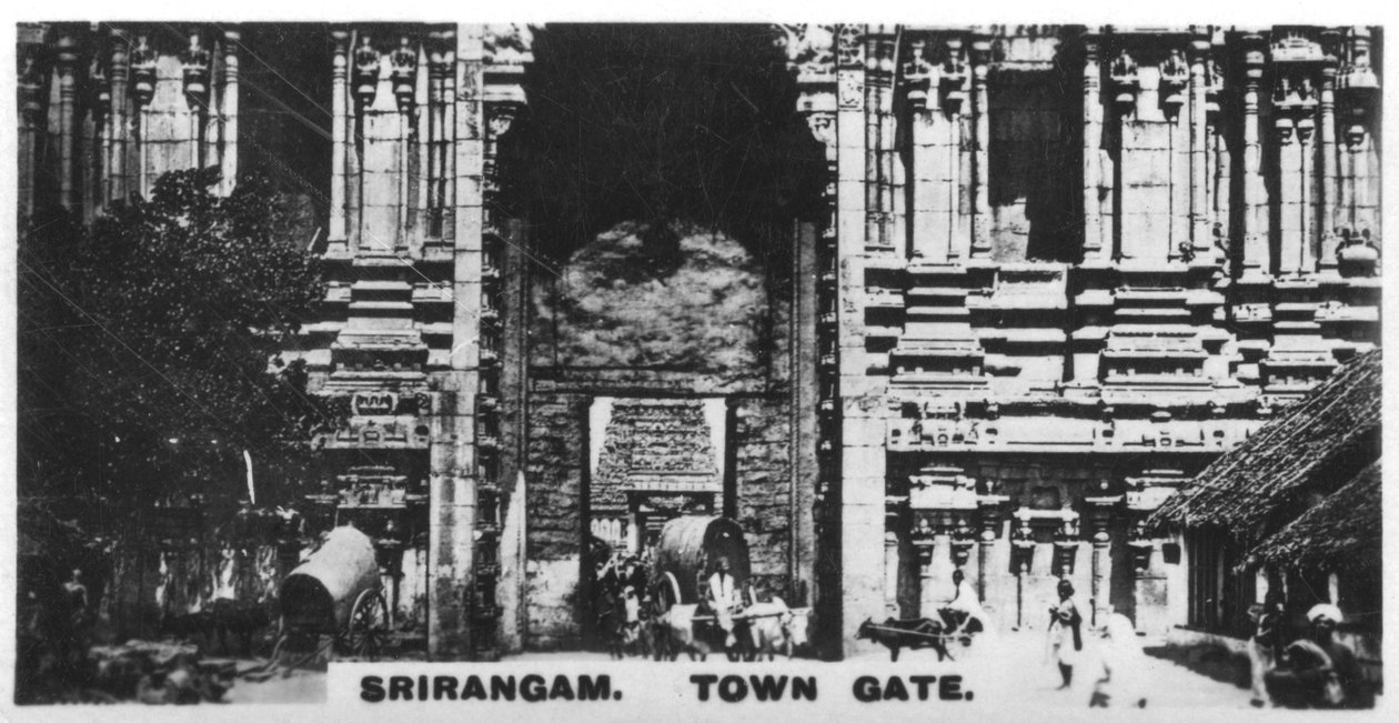 Stadsporten, Srirangam, Indien, c1925 av Unbekannt