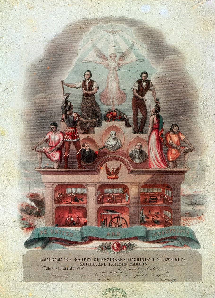 Fackföreningsrulla, 1851 av Unbekannt