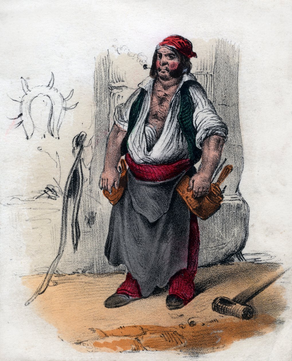 Hantverkare, 1800-talet av Unbekannt