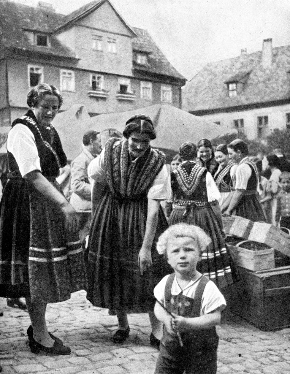 Folkdräkt, Sydtyskland, 1936 av Unbekannt