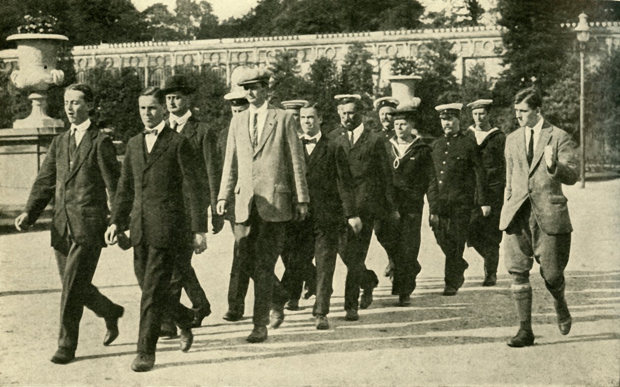 Utbilda rekryter i Royal Naval Volunteer Reserve, första världskriget, 1914, c1920. av Unbekannt