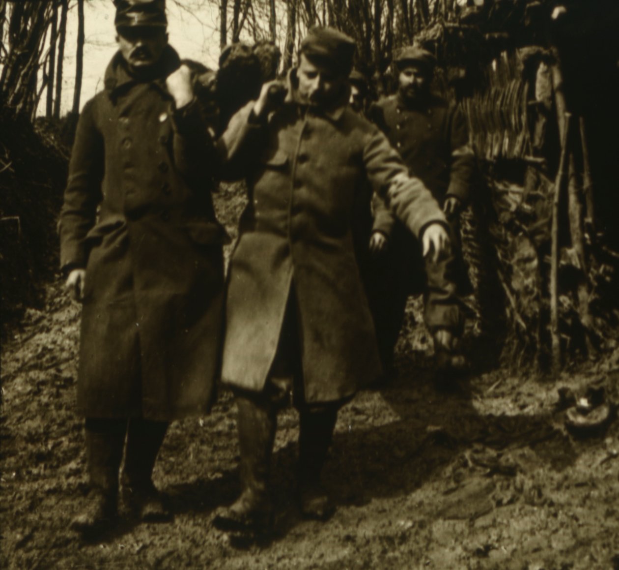 Transport av skadade, c1914-c1918 av Unbekannt
