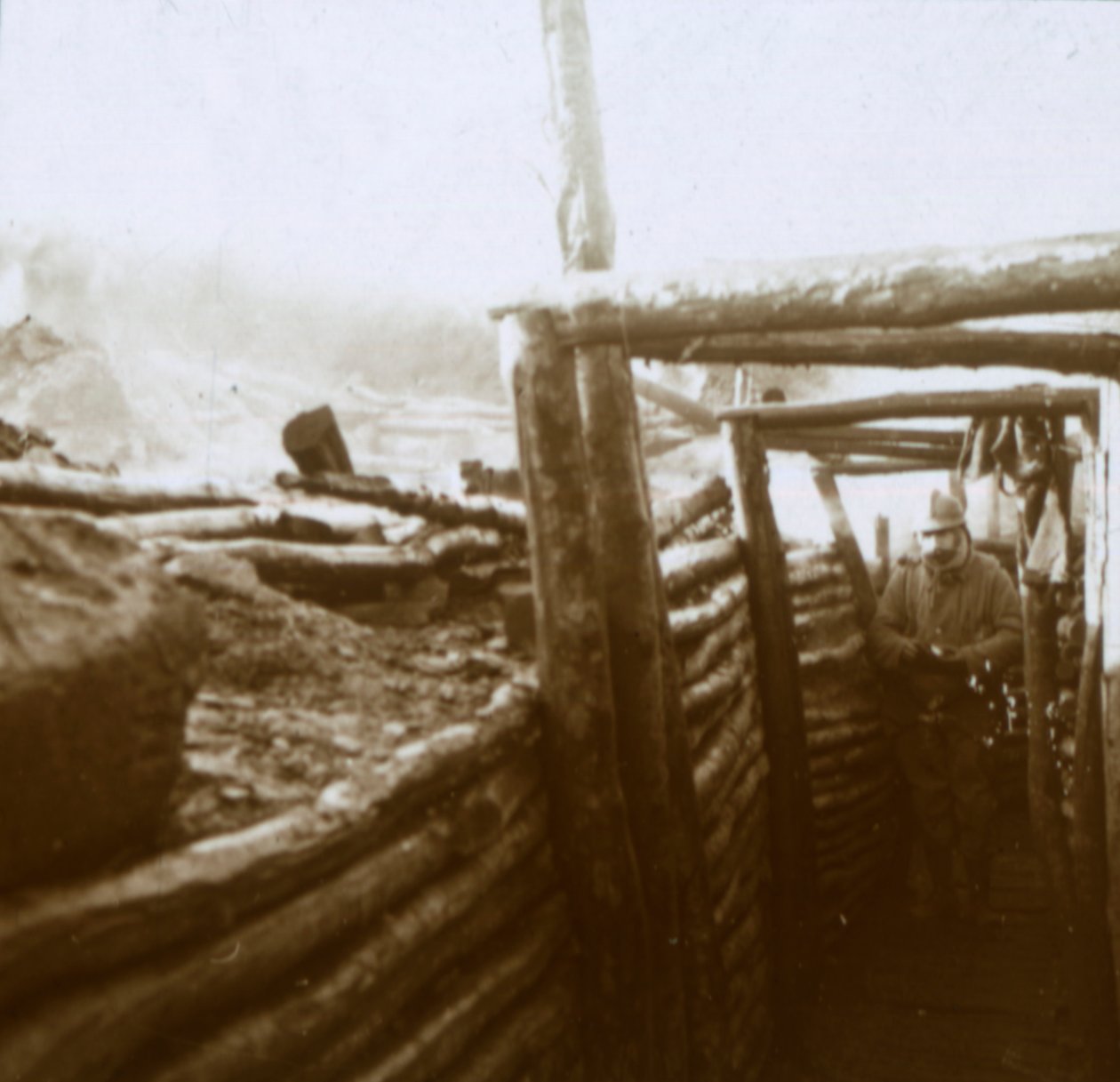 Skyttegravar, Artois, norra Frankrike, c1914-c1918 av Unbekannt